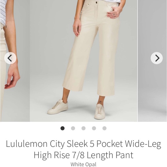lululemon athletica Pants - Lululemon city sleek 7/8 wide leg pant